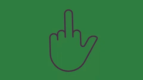 A hand on green screen and screen with in the middle pointing up it green Vídeo Stock 335978960