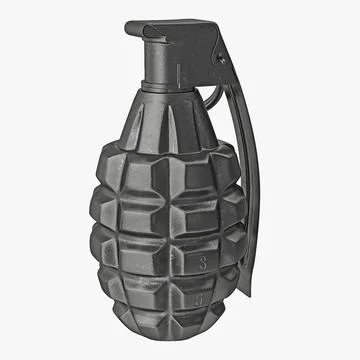 Hand Grenade 3D Model 3D Model