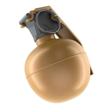 Hand grenade, 3D rendering Illustrazione stock
