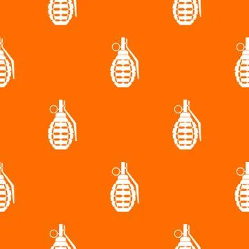 Hand grenade, bomb explosion pattern seamless 스톡 일러스트