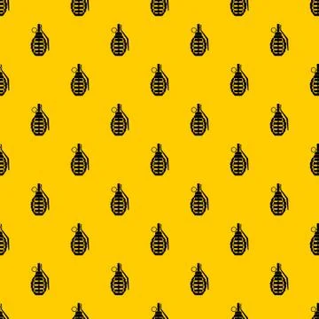 Hand grenade, bomb explosion pattern vector イラスト素材