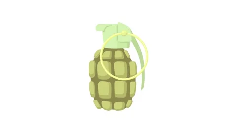 Hand grenade icon animation Stock Footage 150687440