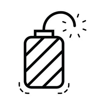 Hand grenade icon  line style Stock Illustration