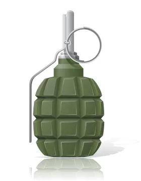 Hand grenade illustration イラスト素材