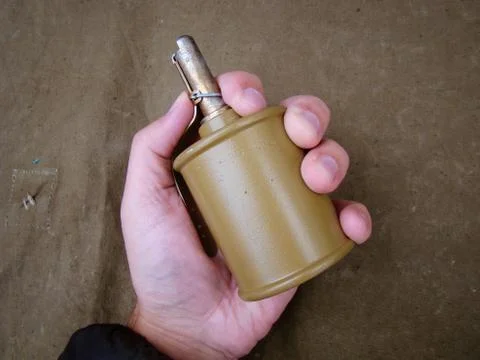 Hand Grenade pattern of 1942 year Stock Photos