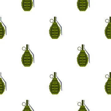 Hand grenade pattern flat イラスト素材