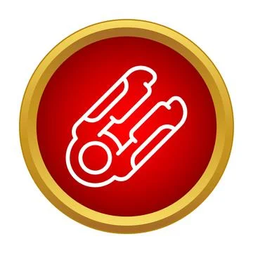Hand grip expander line icon for fitness training Stock Illustration