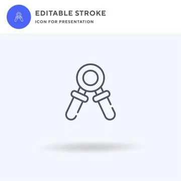 Hand Grip icon vector, filled flat sign, solid pictogram isolated on white, l Stock Illustration