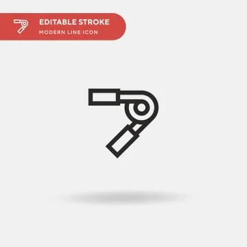 Hand Grip Simple vector icon. Illustration symbol design template for web mob Stockillustratie
