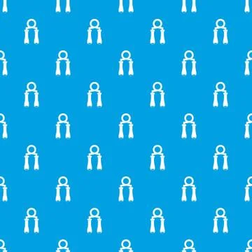 Hand grip trainer pattern seamless blue イラスト素材