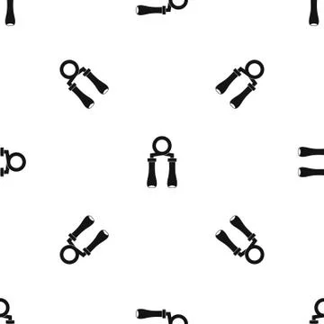 Hand grip trainer pattern seamless black イラスト素材