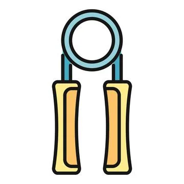 Hand gripper icon training grip strength exercise Ilustración de archivo