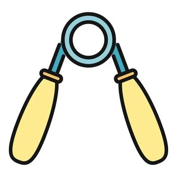 Hand gripper training tool building grip strength Ilustración de archivo