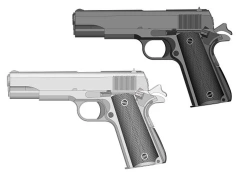 Hand gun Stock Illustration