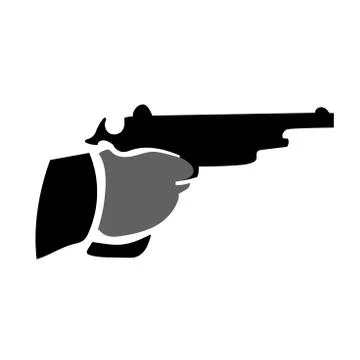 Hand with gun Stock-Illustration