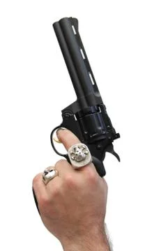 Hand gun Foto stock
