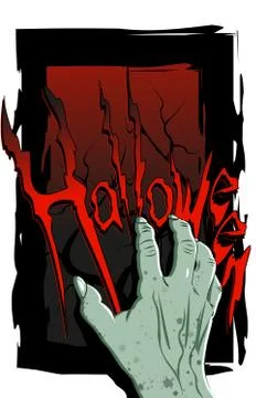 Hand Halloween Stock Illustration