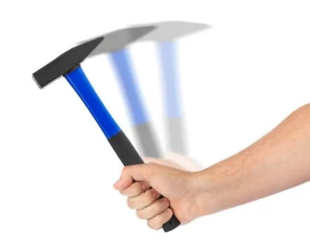 Hand with hammer Stock Photos