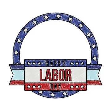 Hand with hammer scribble Stock Illustration