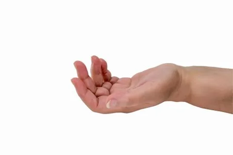 Hand in hand to alms Stock Photos