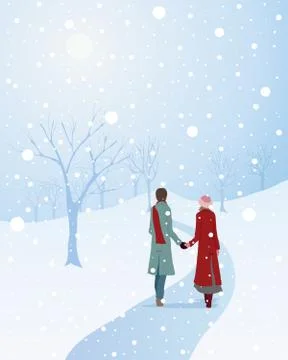 Hand in hand Illustrazione stock