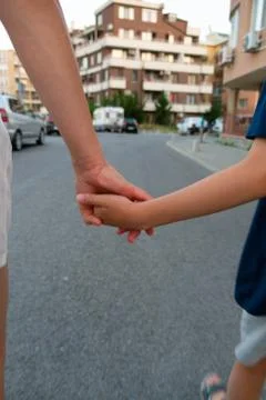 Hand in hand Stock Photos