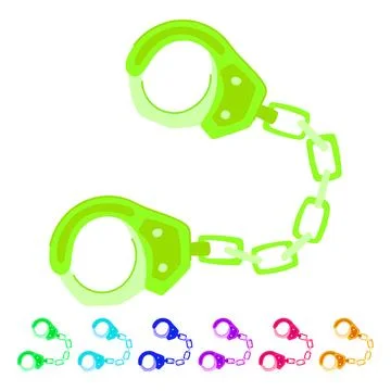 Hand handcuffs vector cartoon graphic Stock-Illustration