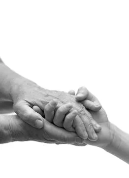 Hand in hands Stock Photos