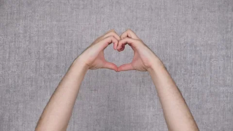 Hand heart Stock Footage 264968736