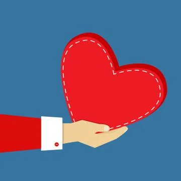 Hand with Heart Stock Illustration