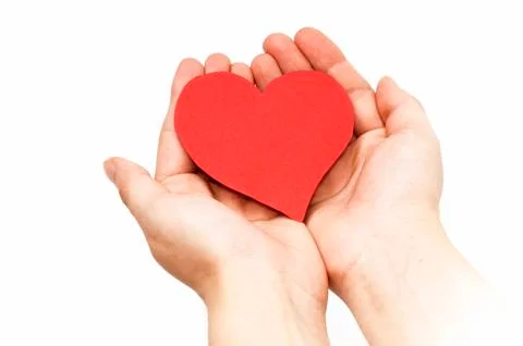 Hand with a heart 写真素材