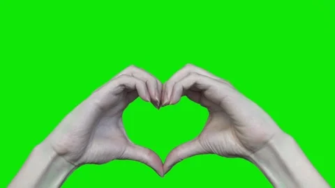 Hand heart sign Stock Footage 146770696