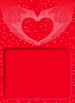 Hand heart v7 Stock Illustration