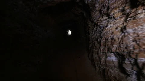 Hand-Held camera Of A Serifos Mines Video stock 106118591