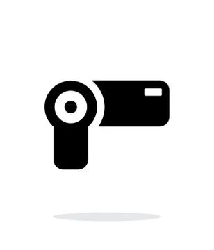 Hand-held camera simple icon on white background. Stock-Illustration