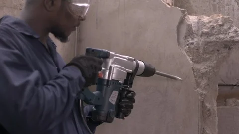 Hand Held Demolition Hammer 2 Video stock 123323228