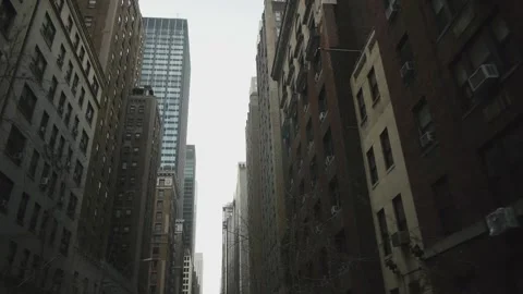 Hand held drive through the city Stock Footage 146186475