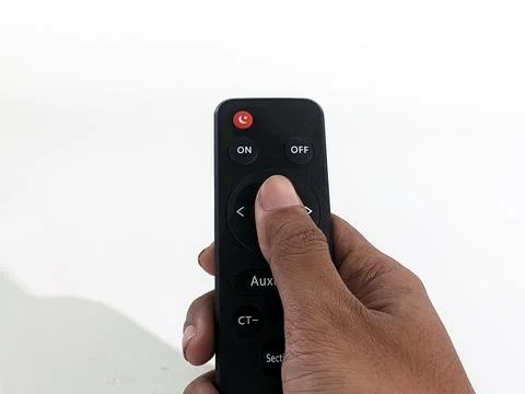 Hand held lighting lamp remote control Stock Photos