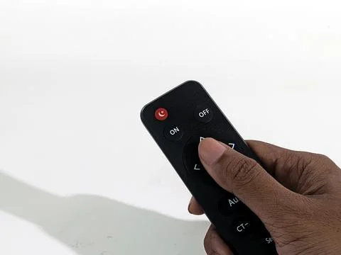 Hand held lighting lamp remote control Stock Photos