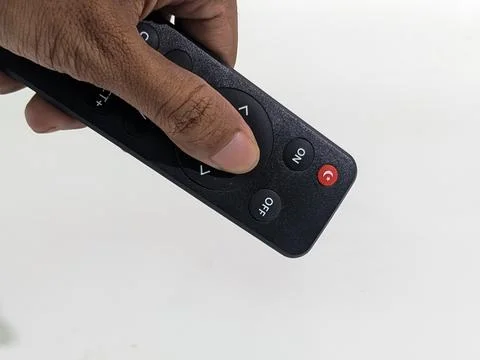 Hand held lighting lamp remote control Stock Photos