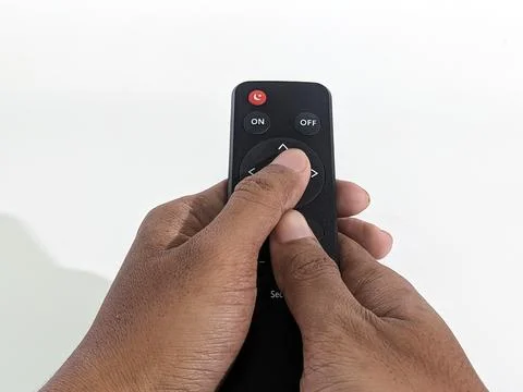Hand held lighting lamp remote control Stock Photos