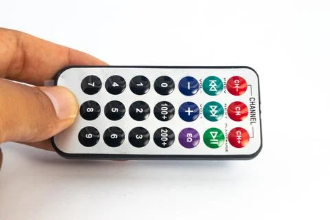 A hand held remote control module. This module is used for electronics hobbyi Stock Photos