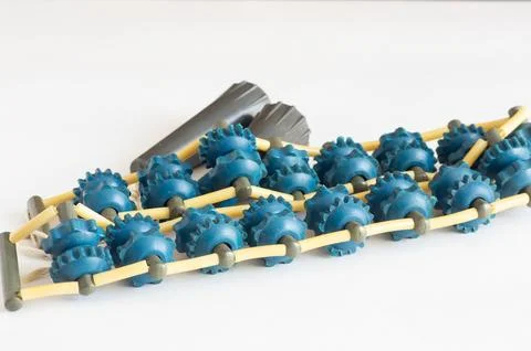 Hand-held roller back massager Stock Photos