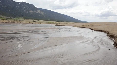 Hand Held Sand Dunes Stock Footage 87961777