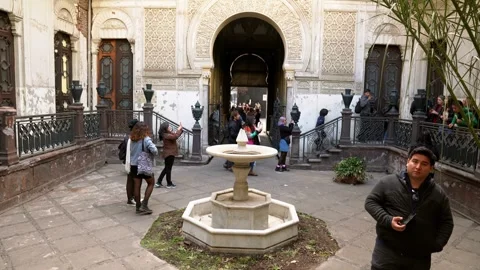 Hand Held Shot Inside La Alhambra Palace... | Stock Video | Pond5