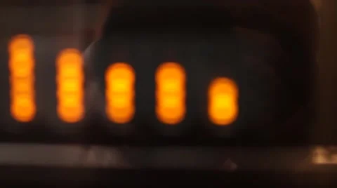 Hand held shot of stereo meter Stock Footage 66491617