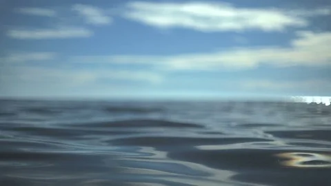 Hand-held shot of the waves in the Baltic sea Stock Footage 81286598