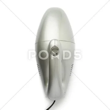 Hand held small vacuum cleaner isolated over the white background Stock Photos