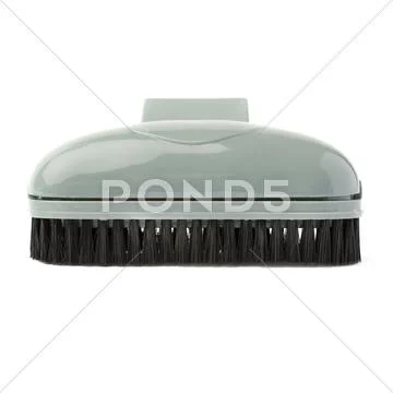 Hand held small vacuum head cleaner isolated over the white background Stock Photos