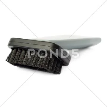 Hand held small vacuum head cleaner isolated over the white background Stock Photos